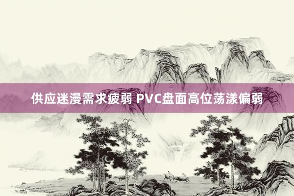 供应迷漫需求疲弱 PVC盘面高位荡漾偏弱